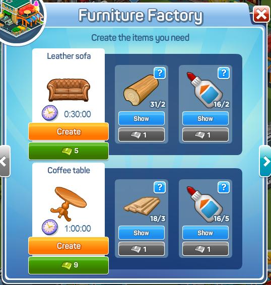 Furniture Factory Menu1
