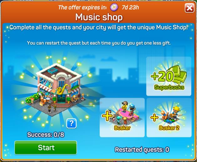 Music Shop Quests