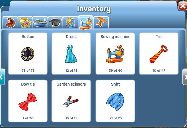 Tailors Workshop Inventory 2